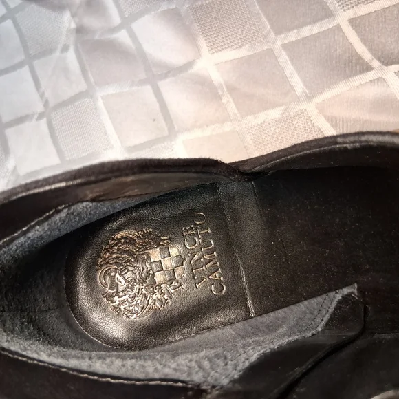 Vince Camuto Black Ankle Booties with Peep-Toe Design - Picture 5 of 8